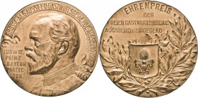 Augsburg-Stadt
 Vergoldete Bronzemedaille 1906 (A.M. Wolff/A. Reiss/AWES) Ehrenpreis der freien Gastwirtsinnung Augsburg und Umgebung - zur Grossen a...