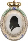 Bayern
Prinzregent Luitpold 1886-1912 Weiße Porzellanmedaille 1911 (Thomas) 90. Geburtstag. Im Oval Scherenschnittbrustbild nach links, darüber 12. M...