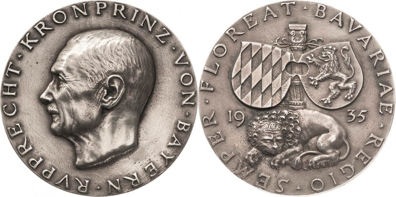 Bayern
Kronprinz Rupprecht 1869-1955 Silbergussmedaille 1935 (J. Bernhart) Auf ...