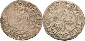 Brandenburg-Preußen
Joachim I. und Albrecht 1499-1514 Groschen o.J. (1506) Bahrfeldt 180 a-c var. Neumann 5.4. a Leichte Prägeschwäche, sehr schön...
