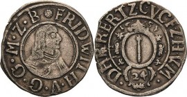 Brandenburg-Preußen
Friedrich Wilhelm, der große Kurfürst 1640-1688 1/24 Taler (Groschen) 1651, Halberstadt Mit Porträt v. Schrötter 1286 Neumann 11....