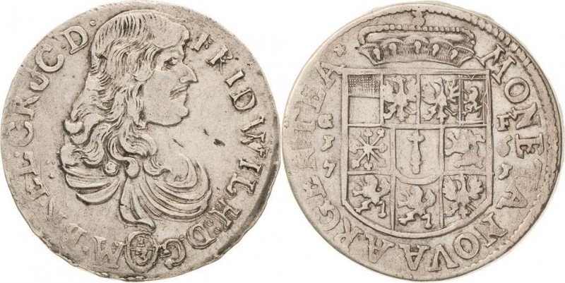 Brandenburg-Preußen
Friedrich Wilhelm, der große Kurfürst 1640-1688 1/3 Taler 1...