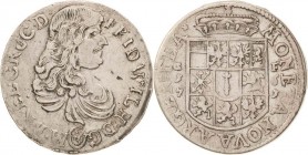 Brandenburg-Preußen
Friedrich Wilhelm, der große Kurfürst 1640-1688 1/3 Taler 1671, GF-Krossen Mit glattem Wertoval v. Schrötter - (nur mit Perlen be...