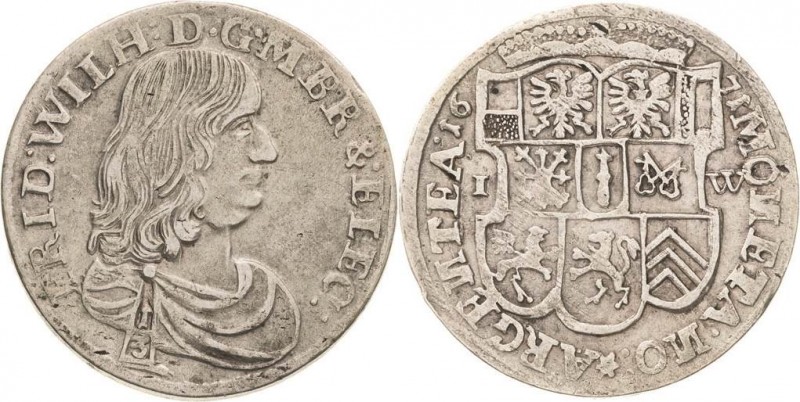 Brandenburg-Preußen
Friedrich Wilhelm, der große Kurfürst 1640-1688 1/3 Taler 1...