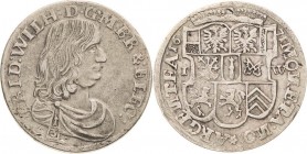 Brandenburg-Preußen
Friedrich Wilhelm, der große Kurfürst 1640-1688 1/3 Taler 1671, IW-Minden v. Schrötter 764 Neumann 11.63 g Sehr schön