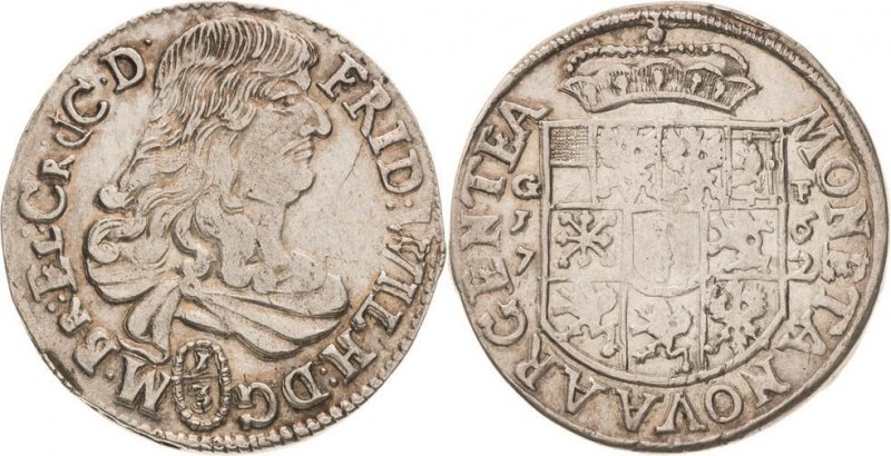 Brandenburg-Preußen
Friedrich Wilhelm, der große Kurfürst 1640-1688 1/3 Taler 1...