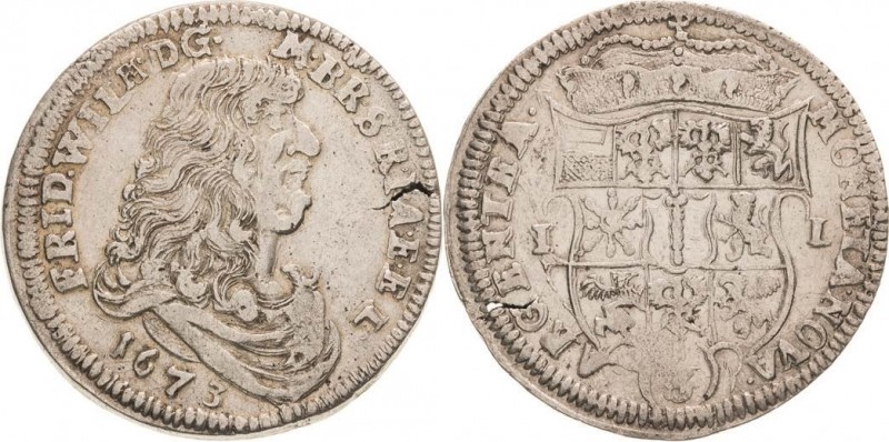Brandenburg-Preußen
Friedrich Wilhelm, der große Kurfürst 1640-1688 1/3 Taler 1...