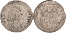 Brandenburg-Preußen
Friedrich Wilhelm, der große Kurfürst 1640-1688 1/3 Taler 1673, IW-Minden v. Schrötter 786 Neumann 11.63 g Min. Zainende, sehr sc...
