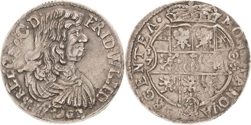 Brandenburg-Preußen
Friedrich Wilhelm, der große Kurfürst 1640-1688 1/3 Taler 1...