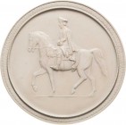 Brandenburg-Preußen
Friedrich II., der Große 1740-1786 Einseitige Marmorporzellan-Medaille o.J. (Thomas Seyfarth) Friedrich II. als Reiter nach links...