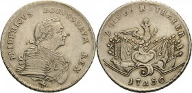 Brandenburg-Preußen
Friedrich II., der Große 1740-1786 1/2 Taler 1750, A-Berlin Olding 13 a Kluge 66.1 v. Schrötter 188 a Sehr schön