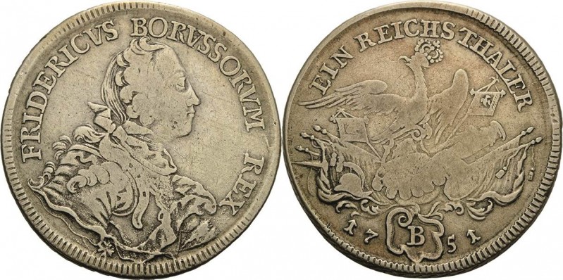 Brandenburg-Preußen
Friedrich II., der Große 1740-1786 Taler 1751, B-Breslau Ol...