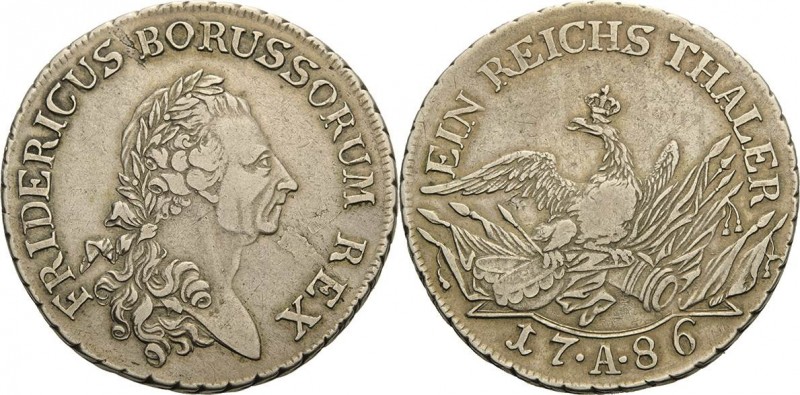 Brandenburg-Preußen
Friedrich II., der Große 1740-1786 Taler 1786, A-Berlin Ste...