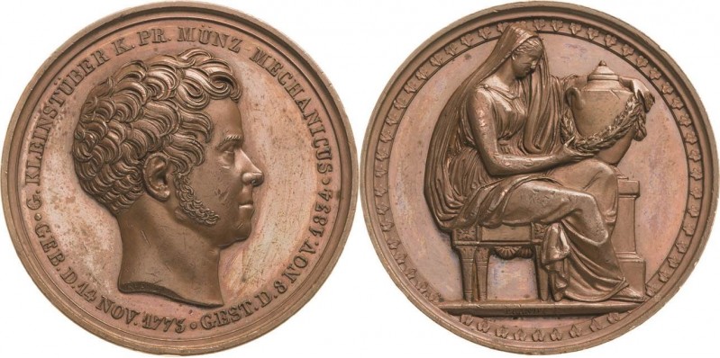 Brandenburg-Preußen
Friedrich Wilhelm III. 1797-1840 Bronzemedaille 1835 (Brand...