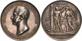 Brandenburg-Preußen
Friedrich Wilhelm IV. 1840-1861 Silbermedaille 1850 (K. Fischer) Tod von Friedrich Wilhelm, Graf von Brandenburg. Brustbild nach ...