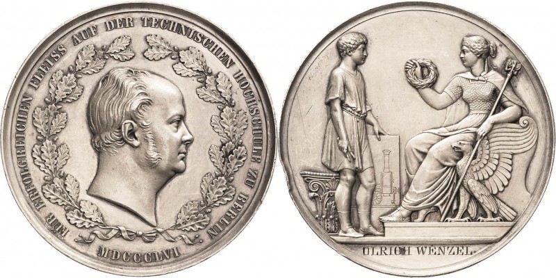 Brandenburg-Preußen
Friedrich Wilhelm IV. 1840-1861 Silbermedaille 1856 (unsign...
