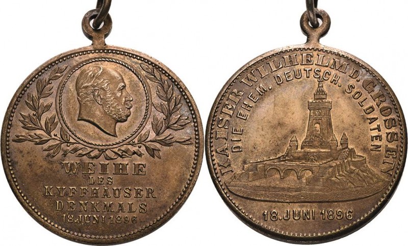 Brandenburg-Preußen
Wilhelm I. 1861-1888 Bronzemedaille 1896 (unsigniert) Kaise...