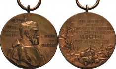 Brandenburg-Preußen
Wilhelm I. 1861-1888 Bronzemedaille 1897 (unsigniert) 100. Geburtstag. Brustbild nach rechts / 6 Zeilen Schrift über Insignien, l...