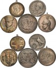 Brandenburg-Preußen
Wilhelm II. 1888-1918 Silbermedaillen 1892 (Oertel) - Auf den Dreibund zwischen Deutschland, Österreich und Italien, 1895 (unsign...