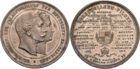 Brandenburg-Preußen
Wilhelm II. 1888-1918 Silbermedaille 1898 (unsigniert) Gedenkthaler zur Palästinafahrt des Deutschen Kaiserpaares Köpfe des Kaise...