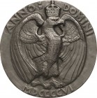 Brandenburg-Preußen
Wilhelm II. 1888-1918 Einseitige Bronzegußplakette 1906 (B. Halbreiter) In Erinnerung an begeisterte Tage in Italien. Reichsadler...