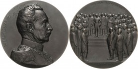 Brandenburg-Preußen
Wilhelm II. 1888-1918 Bronzegussmedaille 1910 (R. Marschall) Besuch des Kaisers in Wien und seine Anwesenheit im Wiener Rathaus. ...