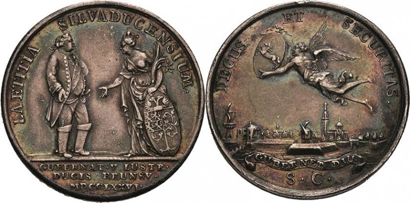Braunschweig-Wolfenbüttel
Karl I. 1735-1780 Silbermedaille 1776 (Theodor van Be...