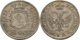 Bremen-Stadt
 24 Grote 1749. Mit Titel Franz I Jungk 609 Sehr schön-vorzüglich