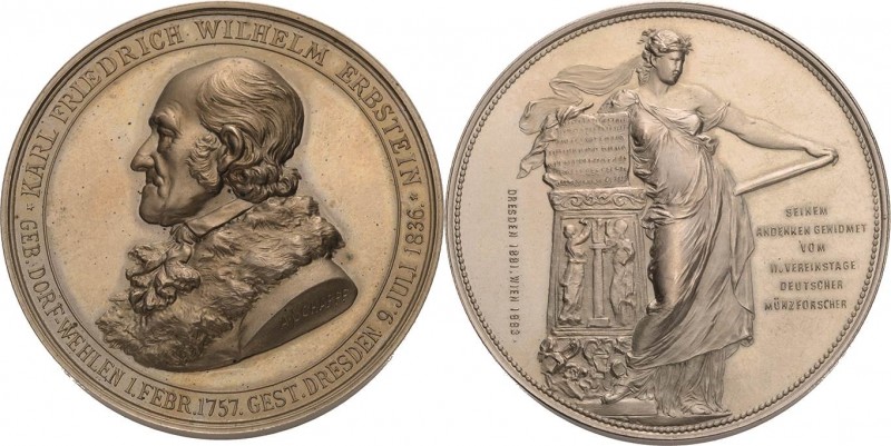 Dresden
 Nickelmedaille 1883 (A. Scharff) Karl Friedrich Wilhelm Erbstein (1757...