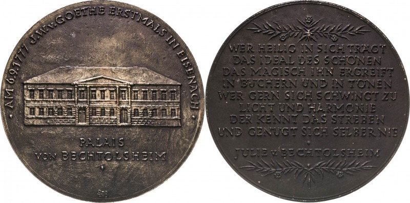 Eisenach
 Bronzegussmedaille 1978 (W. Günzel) 200 Jahre des Erstbesuches von Go...