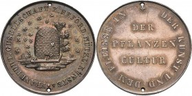 Frankfurt am Main
 Silbermedaille o.J. (unsigniert) Prämie der Gesellschaft für nützliche Künste. Bienenkorb, umschwärmt von Bienen / 3 Zeilen Schrif...