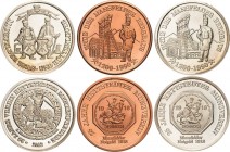 Hettstedt
 Silbermedaille 1990 (F. Rautenberg/J. Rudolf) 25 Jahre Hettstedter Münzverein - Ende des Mansfelder Bergbaus. Replik des Mansfelder Notgel...