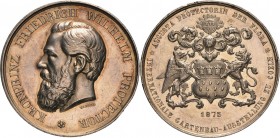 Köln-Stadt
 Silbermedaille 1875 (J. Wiener) Preismedaille der Internationalen Gartenbau-Ausstellung. Kopf des Kronprinzen Friedrich Wilhelm nach link...