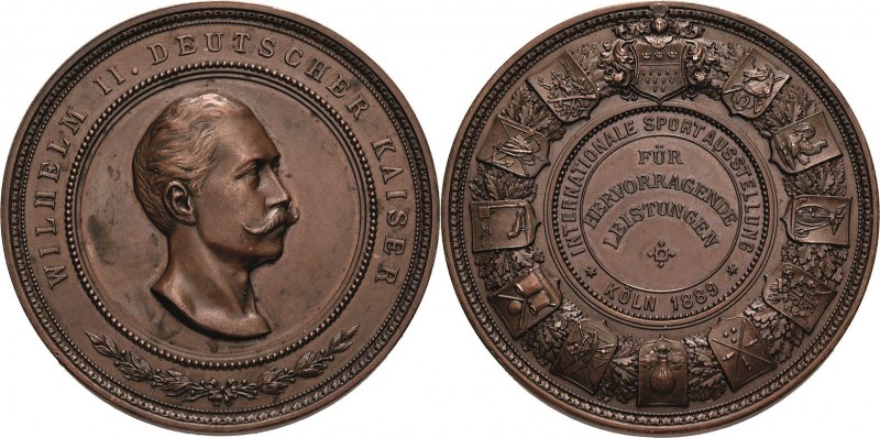 Köln-Stadt
 Bronzemedaille 1889 (unsigniert) Prämie der Internationalen Sportau...
