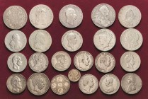 Allgemeine Lots
Lot-23 Stück Interessantes Lot von altdeutschen und ausländischen Silbermünzen und Medaillen des 18.-20. Jhd. Darunter: Bayern-Taler ...