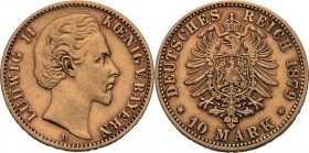 Bayern
Ludwig II. 1864-1886 10 Mark 1879 D Jaeger 196 Sehr schön-vorzüglich