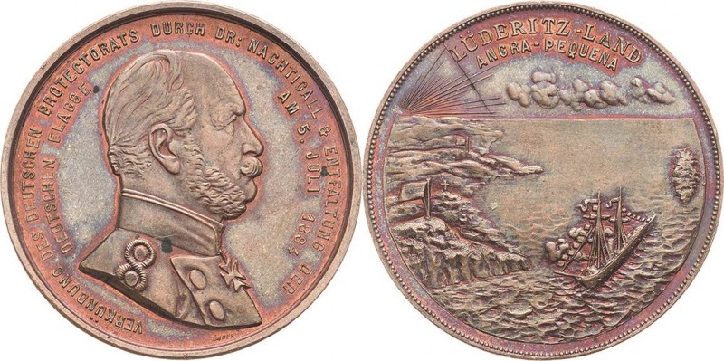 Medaillen
 Bronzemedaille 1884 (Lauer) Verkündung des deutschen Protektorats üb...