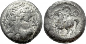 EASTERN EUROPE. Imitations of Philip II of Macedon (2nd-1st centuries BC). Tetradrachm. "Dachreiter" type.