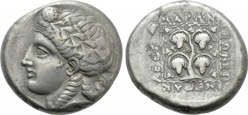 THRACE. Maroneia. Tridrachm (Circa 386/5-348/7 BC). Persic standard. Megakleos, ...