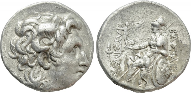 KINGS OF THRACE (Macedonian). Lysimachos (305-281 BC). Tetradrachm. Magnesia pro...