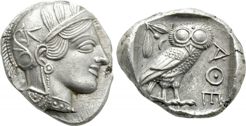ATTICA. Athens. Tetradrachm (Circa 454-404 BC). 

Obv: Helmeted head of Athena...