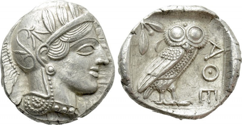 ATTICA. Athens. Tetradrachm (Circa 454-404 BC). 

Obv: Helmeted head of Athena...