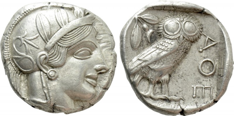 ATTICA. Athens. Tetradrachm (Circa 454-404 BC). 

Obv: Helmeted head of Athena...