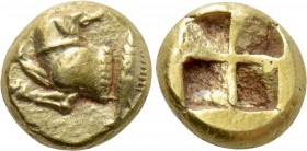 MYSIA. Kyzikos. Hemihekte or 1/12 Stater (Circa 550-500 BC).
