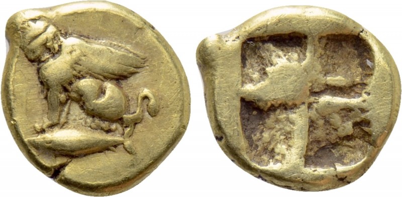 MYSIA. Kyzikos. 1/24 Stater (Circa 400-330 BC). 

Obv: Sphinx seated to left; ...