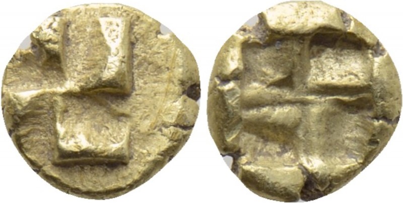 IONIA. Uncertain. EL 1/48 Stater (Circa 625-600 BC). 

Obv: Raised countercloc...