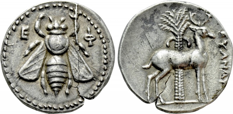 IONIA. Ephesos. Drachm (Circa 202-150 BC). Kiandros, magistrate.

Obv: Ε - Φ....