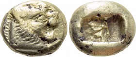 KINGS OF LYDIA. Time of Alyattes to Kroisos (Circa 620/10-550/39 BC). Foureé Trite or 1/3 Stater. Sardes.
