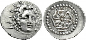 CARIA. Rhodes. Drachm (Circa 88/42 BC-AD 14). Aineas, magistrate.