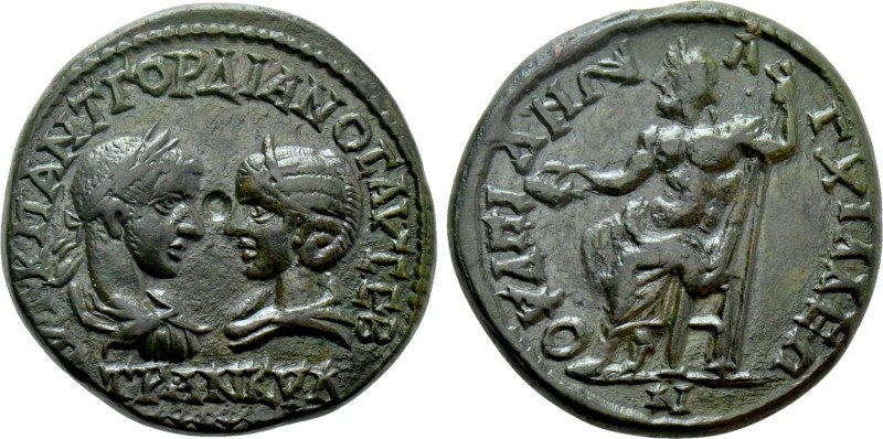 THRACE. Anchialus. Gordian III with Tranquillina (238-244). Ae. 

Obv: AVT K M...